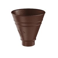 Воронка водосборная круглая RAL 8017 Коричневый matt 125/90 Воронка водосборная круглая RAL 8017 Коричневый matt 125/90