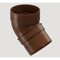 Колено трубы 45° Светло-коричневый